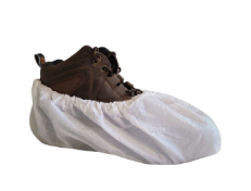 White Super Heavy Duty CPE Shoe Cover