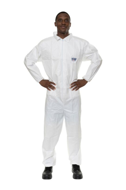 Economical Microporous Coverall, Elastic Wrists and Open Ankles